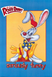 Who Framed Roger Rabbit Movie Poster Print featuring iconic characters.