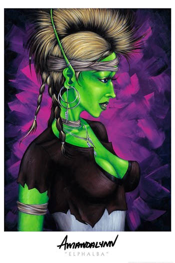 AmandaLynn Movie Poster Print showing vibrant design and colors.