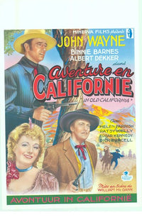 In Old California Movie Poster Print showcasing classic Hollywood charm.