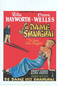 The Lady From Shanghai movie poster print showcasing classic film imagery.
