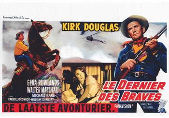 Lonely Are the Brave Movie Poster Print featuring a classic film theme.