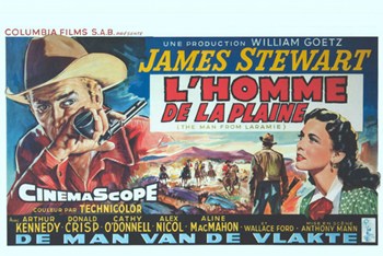 The Man From Laramie Movie Poster Print showcasing classic Western film art.