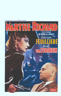 Marthe Richard Movie Poster Print showcasing cinematic art.
