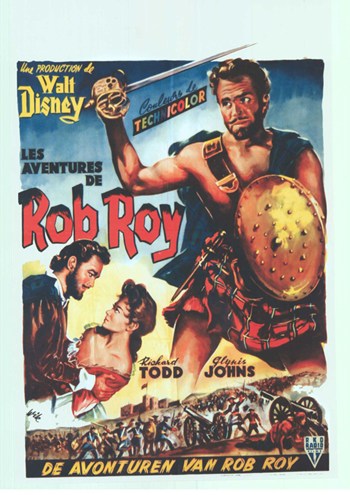 Rob Roy the Highland Rogue Movie Poster Print showcasing a legendary Scottish hero.