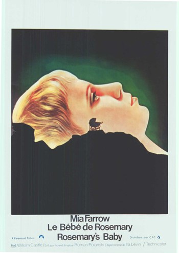 Rosemary's Baby Movie Poster Print showcasing iconic horror film imagery.
