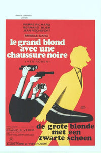 The Tall Blond Man with One Black Shoe Movie Poster Print featuring classic comedy.