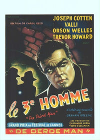 The Third Man movie poster print featuring classic film art.