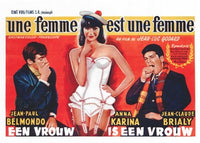 A Woman Is a Woman movie poster print in vibrant colors, 11x17 size.