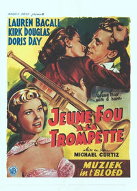 Young Man with a Horn Movie Poster Print showcasing classic cinema art.