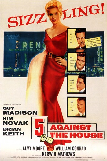 5 Against the House Movie Poster Print showcasing classic cinema