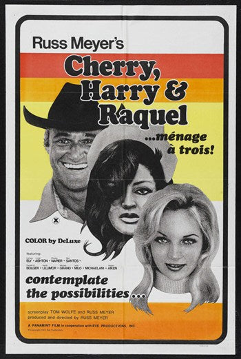 Cherry Harry and Raquel Movie Poster Print featuring vibrant colors and cinematic design.