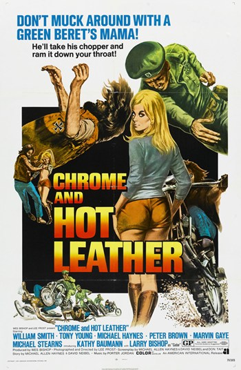 Chrome and Hot Leather Movie Poster Print showcasing vibrant colors.