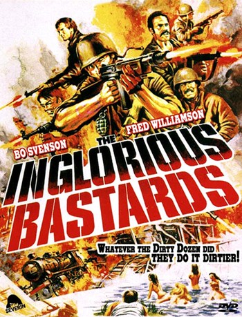 Inglorious Bastards Movie Poster Print featuring iconic film art.