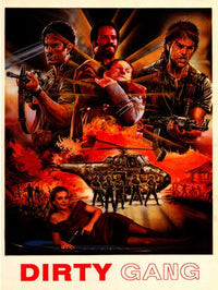 Inglorious Bastards Movie Poster Print showcasing iconic film imagery.