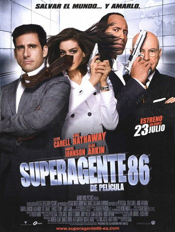 Get Smart Movie Poster Print showcasing iconic comedy characters.