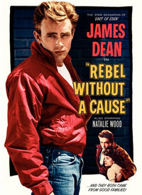 Rebel Without a Cause Movie Poster Print showcasing classic film imagery.