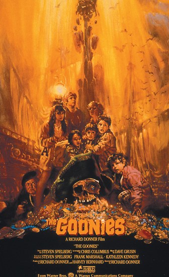 The Goonies Movie Poster Print featuring iconic characters from the film.