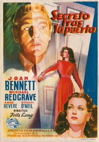 Secret Beyond the Door Movie Poster Print showcasing classic cinema mystery.