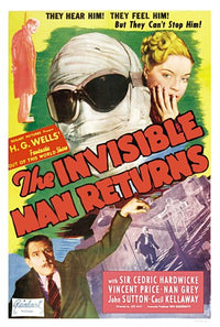 The Invisible Man Returns Movie Poster - vintage film art