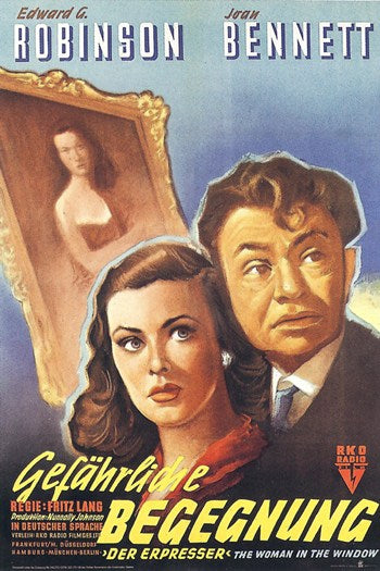 The Woman in the Window Movie Poster Print featuring suspenseful artwork.