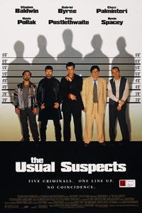 The Usual Suspects Movie Poster Print featuring iconic film imagery.