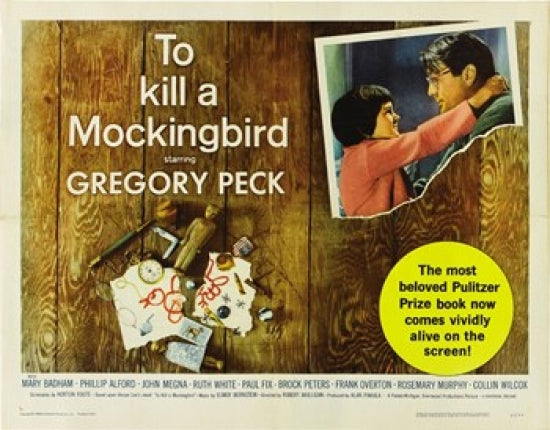 To Kill a Mockingbird Movie Poster Print featuring classic film art.