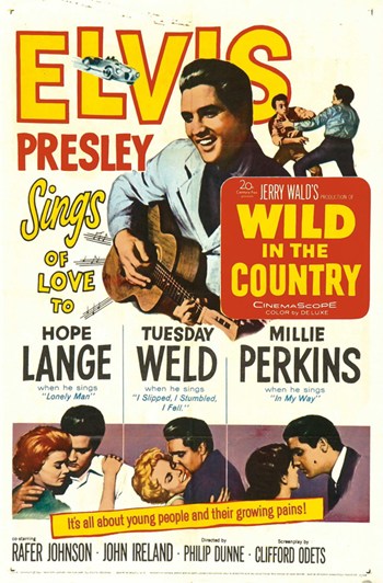 Wild in the Country Movie Poster Print showcasing classic film imagery.