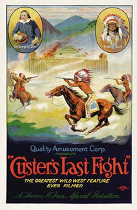 Custer's Last Raid Movie Poster Print showcasing dramatic film elements.