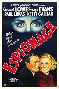 Espionage movie poster print showcasing thrilling visuals and cinematic flair.