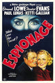 Espionage movie poster print showcasing thrilling visuals and cinematic flair.