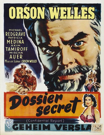 Mr. Arkadin Movie Poster Print showcasing the classic film by Orson Welles.