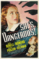 She's Dangerous Movie Poster Print showcasing thrilling cinematic visuals.