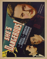 She's Dangerous Movie Poster - Cinematic Art Print