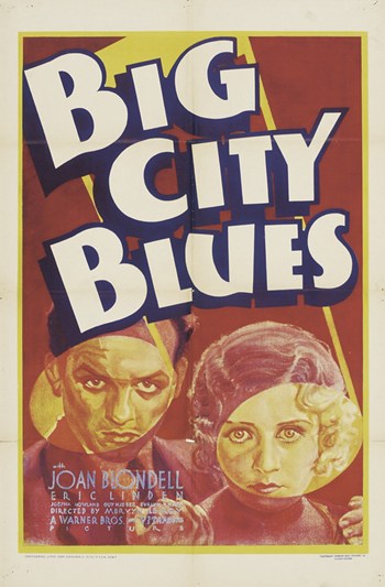 Big City Blues Movie Poster Print showcasing urban life in vibrant colors.