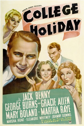 College Holiday Movie Poster - festive decor for holiday celebrations.