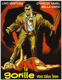The Mask of the Gorilla Movie Poster Print showcasing vibrant artwork.