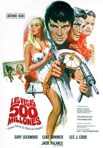 They Came to Rob Las Vegas Movie Poster Print featuring classic heist film artwork.