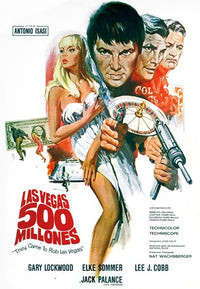 They Came to Rob Las Vegas Movie Poster Print featuring classic heist film artwork.