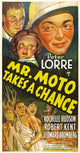 Mr. Moto Takes a Chance Movie Poster Print featuring classic cinema design.