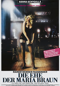 The Marriage of Maria Braun Movie Poster Print featuring stunning visuals.