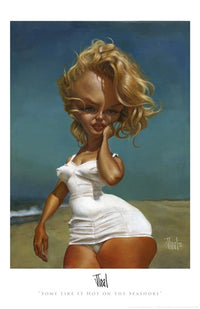 Some Like It Hot on the Seashore Movie Poster Print