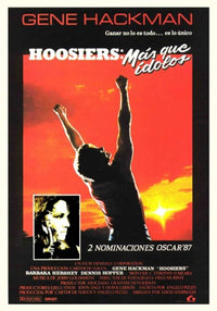 Hoosiers Movie Poster Print showcasing determination and teamwork.
