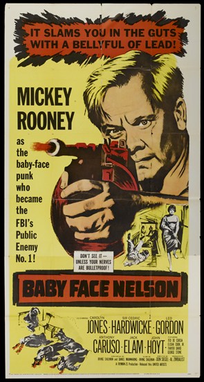 Baby Face Nelson Movie Poster Print showcasing classic gangster film art.