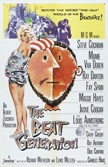 The Beat Generation Movie Poster Print - vibrant design capturing the essence of the 1950s literary movement.
