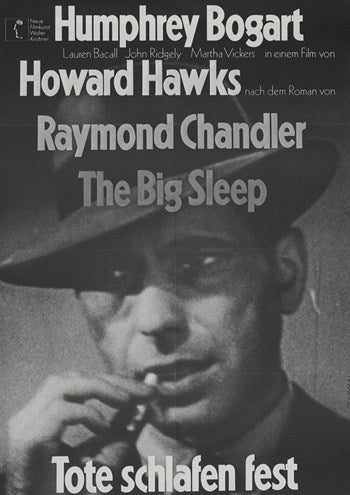 The Big Sleep Movie Poster Print showcasing classic cinema art.