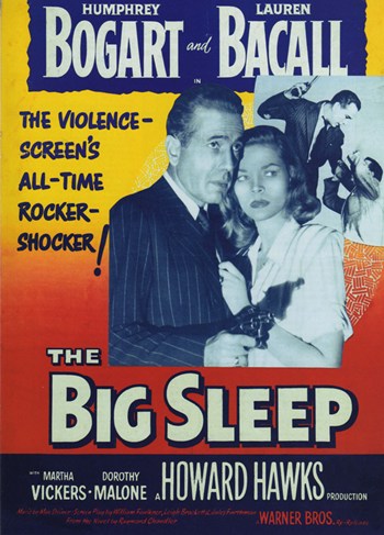 The Big Sleep Movie Poster Print showcasing classic film noir imagery.