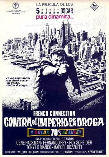 The French Connection Movie Poster Print showcasing classic film art.