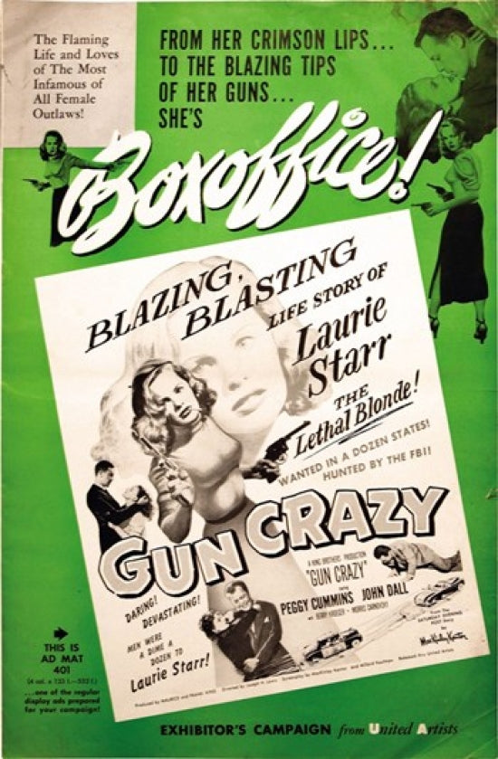 Gun Crazy Movie Poster Print - Classic Film Art