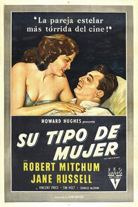 His Kind of Woman Movie Poster showcasing classic film art