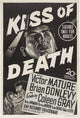 The Kiss of Death Movie Poster Print showcasing classic film noir art.